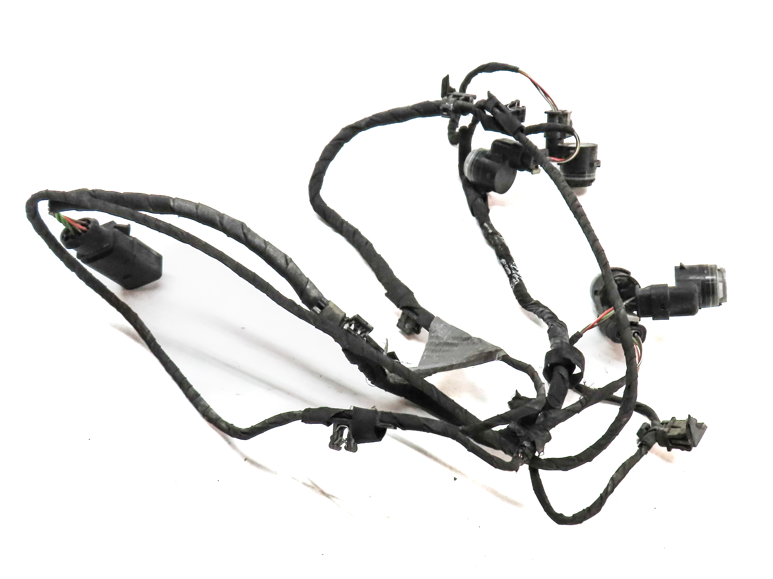2016 AUDI A3 E-TRON (8V) FRONT PARK ASSIST PDC SENSOR SET/4 w/HARNESS(WHITE) — exact item pictured